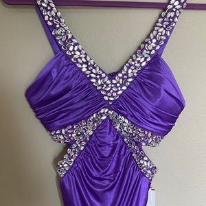 Purple Cocktail Party Dress New